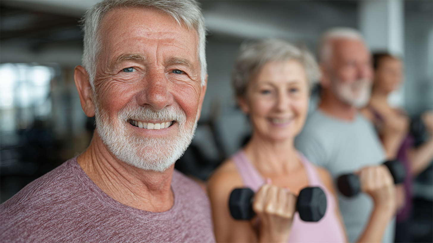 Comunitate de adulți fericiți și activi după o sesiune de exerciții în grup, radiind sănătate și vitalitate